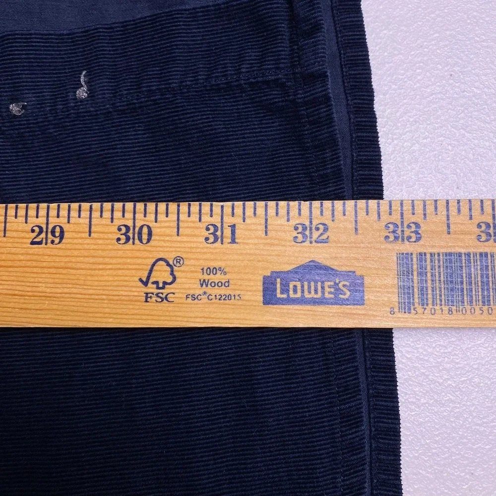 Y2K Banana Republic Shirt XL Mens L/S Button Down Corduroy Dark Navy VGUC